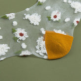 Transparente Gänseblümchensocken